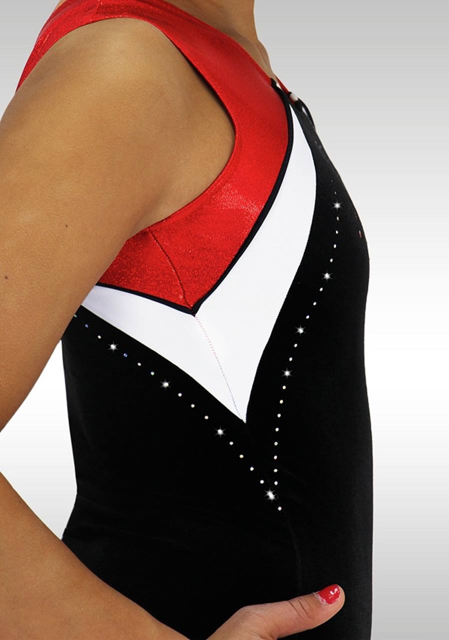 Turnpakje K723 zwart / rood